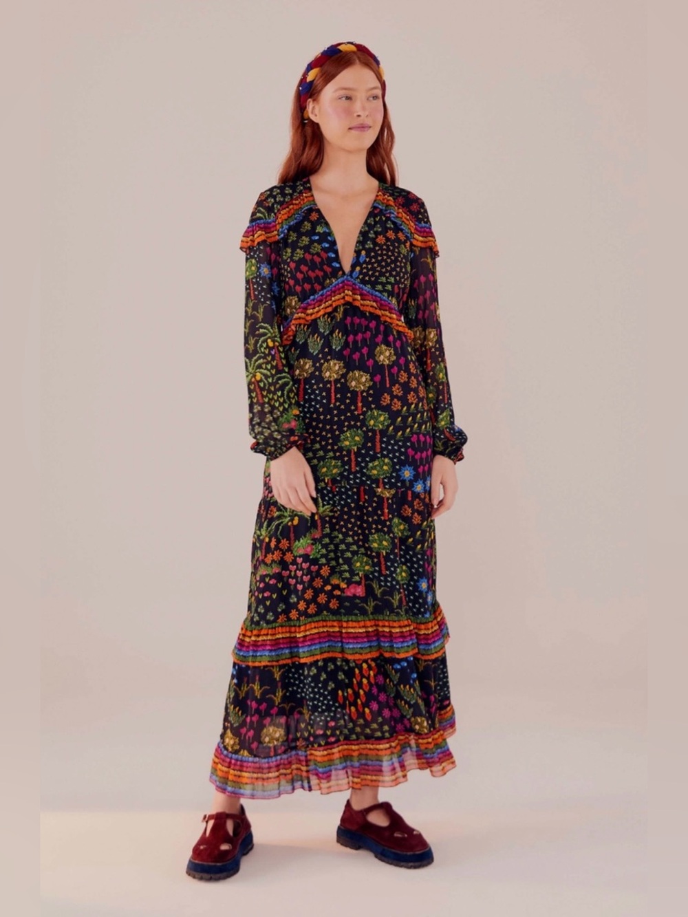 Farm Rio Fruit Garden Maxi Dress - Picture 2 of 12